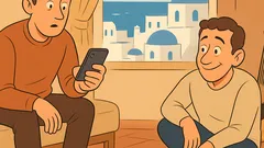 Ανέκδοτο: Ο Μήτσος έστειλε μήνυμα «. . , , :»