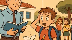 Ανέκδοτο: Ο δάσκαλος πιάνει τον Κώστα στο προαύλιο