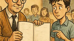 Ανέκδοτο: Άδειο γραπτό, ζητάει 20!