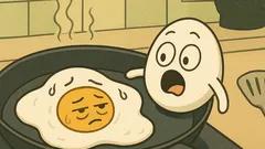 Ανέκδοτο: Ήταν κάποτε δύο αυγά στο τηγάνι