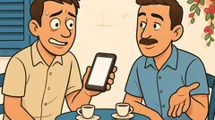 Ανέκδοτο: Ο Μπάμπης έστειλε μήνυμα «;»