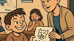 Ανέκδοτο: Γράψε πρόταση με θαυμαστικό, Κώστα!