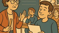 Ανέκδοτο: Η φιλόλογος λέει «κόμματα και τελεία»