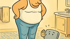 Ανέκδοτο: Ένας χοντρός ανεβαίνει σε μοντέρνα ζυγαριά