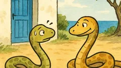 Ανέκδοτο: Δύο φίδια σέρνονται στο χώμα