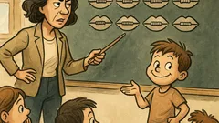 Ανέκδοτο: Η δασκάλα στον Τοτό, σημείο στίξης