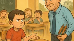 Ανέκδοτο: Πέντε σουβλάκια, ο δάσκαλος τσιμπάει δύο