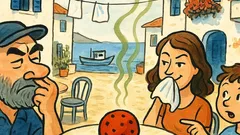 Ανέκδοτο: Τι είναι κόκκινο με μαύρες βούλες;