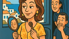 Ανέκδοτο: Η Ελένη Μενεγάκη με μούσι;