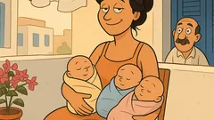 Ανέκδοτο: Πώς λέγεται η γυναίκα με τρίδυμα;