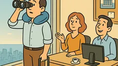 Ανέκδοτο: Τι κάνει υπάλληλος στον 86ο όροφο;