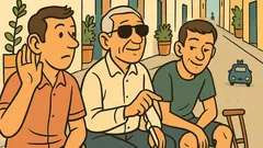 Ανέκδοτο: Ένας κουφός, τυφλός κι κουτσός μαζί