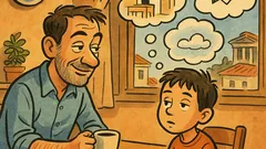 Ανέκδοτο: Μπαμπά, η δασκάλα λέει αφηρημένος!