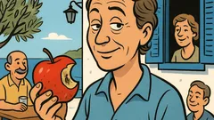 Ανέκδοτο: Δαγκώνεις το μήλο, βλέπεις μισό σκουλήκι