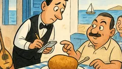 Ανέκδοτο: Ο σερβιτόρος ρώτησε τον πελάτη…