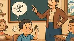 Ανέκδοτο: Τι μπαίνει στο τέλος της πρότασης;