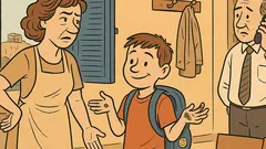 Ανέκδοτο: Μαμά, πού είναι το τετράδιό μου;