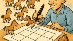 Ανέκδοτο: Πώς χωρούν 10 άλογα σε 9 τετράγωνα;