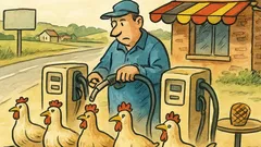 Ανέκδοτο: Πόσο συχνά ταΐζουν κοτόπουλα στο Βέλγιο;