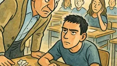 Ανέκδοτο: «Αντιγράφεις;» — «Όχι, κάνω οικονομία!»