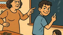 Ανέκδοτο: Γράψε φράση, Μήτσο—βάλε σημεία στίξης