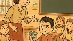 Ανέκδοτο: Στο σχολείο, 10 ευρώ… τα κρύβει