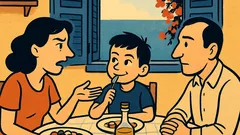 Ανέκδοτο: Μπαμπά, γιατί στο σπίτι όχι;