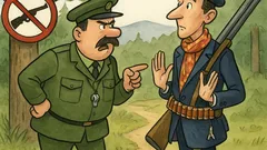 Ανέκδοτο: Ένας κυνηγός πάει σε απαγορευμένη περιοχή